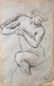 Männliche Figur, Studie für Bacchus im Silberzeitalter-Fresko