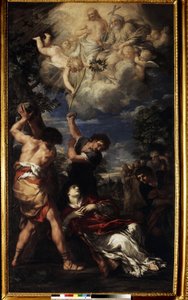 Das Martyrium des heiligen Stephanus von Pietro da (1596 1669) Cortona