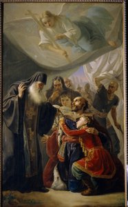 Der Abschied des Großfürsten Michael von Twer (Michael III der Heilige) von Pimen Nikitich Orlov