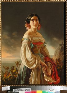 Porträt der Prinzessin Lina Gagarina