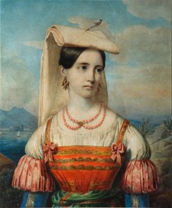 Porträt von Sophia Michailovna Sollogub von Pimen Nikitich Orlov