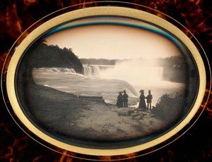 Daguerreotypie der Niagarafälle von Babbitt, ca. 1855