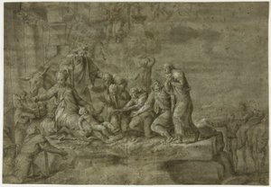 Anbetung der Hirten von Polidoro da Caravaggio