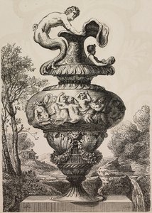 Vase bemalt von Polidoro da Caravaggio