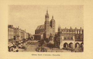 Krakau: Hauptmarkt mit Marienkirche von Polish Photographer
