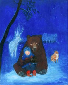 Braunbär und Kind von Polly Horner