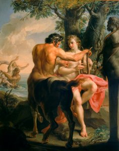 Achilles und der Zentaur Chiron