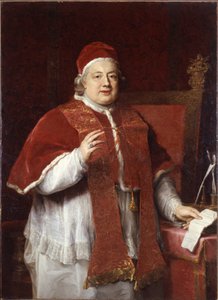 Porträt von Papst Clemens XIII. von Pompeo Girolamo Batoni