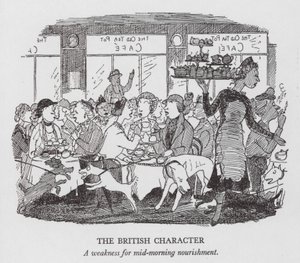 Der britische Charakter, eine Schwäche für die Vormittagsverpflegung von Pont (1908 40)