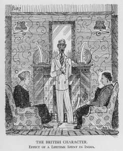Der britische Charakter; Wirkung eines lebenslangen Aufenthalts in Indien (Lithographie)
