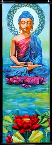 Gelassener Buddha im Lotus