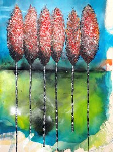 Lebendige Herbstbäume von Poonam Choudhary