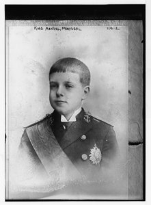 König Manuel von Portugal als Junge von Portuguese Photographer