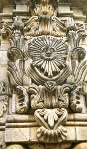 Ostseite des Santuário de Nossa Senhora dos Remédios Obelisken, Lamego, Portugal. 1738 (Granit)