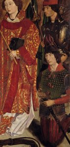 Heiliger Vinzenz, Schutzpatron von Lissabon und Heinrich der Seefahrer (1394-1460), Gründer einer Schule für Navigatoren (Detail) von Portuguese School