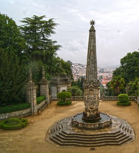 Santuário de Nossa Senhora dos Remédios Obelisk, Lamego, Portugal. 1738 (Granit)