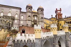 Ansicht des Nationalpalastes von Portuguese School