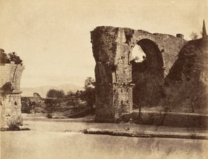 Brücke des Augustus bei Nani, 1853-56 von Possibly by Jane Martha St. John.