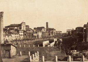Das Forum, Rom, 1853-56 von Possibly by Jane Martha St. John.