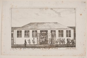 Frederik V besucht die Ställe und die Reithalle der Sorø Akademie