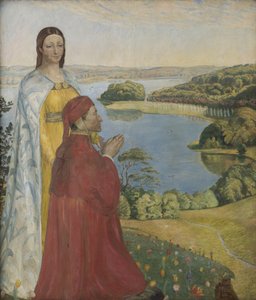 Dante und Beatrice im Paradies