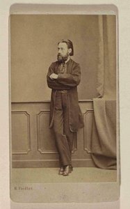 Porträt des Komponisten Bedrich Smetana von Prague . Photo studio H. Fiedler