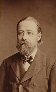 Porträt des Komponisten Bedrich Smetana, 1878 von Prague . Photo studio J. Mulac