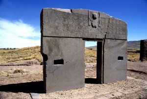 Präkolumbianische archäologische Stätte von Tiahuanaco, Bolivien