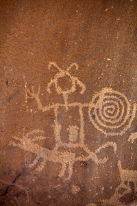 Petroglyphen, Chaco Culture National Historical Park, 2014 von Precolombian Precolombian
