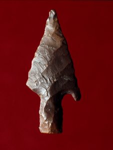Ägyptische Antike: Pfeilspitze vom Fundort Fayoum, prädynastische Periode von Prehistoric Prehistoric