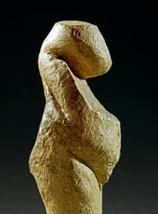 Prähistorie: Statue einer Gravettian-Frau vom Fundort Kostenki (Oblast Woronesch). 30000-25000 v. Chr. von Prehistoric Prehistoric