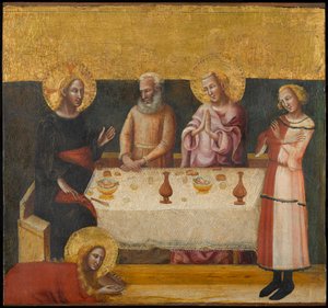 Maria Magdalena wäscht Christus die Füße