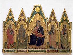 Madonna der Demut mit Heiligen
