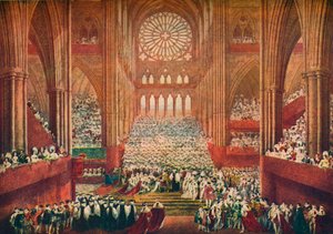 Die Krönung von König Georg IV. in der Westminster Abbey, London, 1821 1906