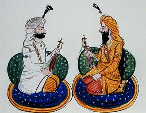 Sardar Sher Singh Atariwala und Maharaja Sher Singh Atariwala, ca. 1890