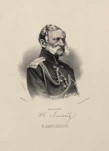Porträt von General Nikolai Nikolajewitsch Annenkow 1799-1865 von Pyotr Fyodorovich Borel