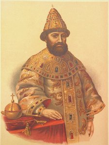 Porträt des Zaren Michail I. Fjodorowitsch von Russland 1596-1645, 1860er Jahre von Pyotr Fyodorovich Borel