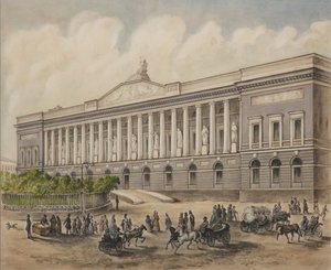 Die Kaiserliche Öffentliche Bibliothek in Sankt Petersburg, 1840er Jahre von Pyotr Fyodorovich Borel