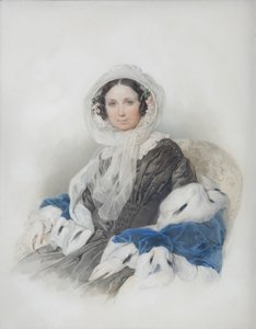 Porträt von Yelena Fyodorovna Ryumina 1800-1874, 1846