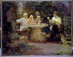 Besucher bei Ivan Vladimirovitch Mitchourine (1855-1935)