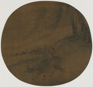Junge auf einem Wasserbüffel, Ming-Dynastie, 16.-17. Jahrhundert von Qin Shunyou