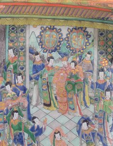 Großer Famille Verte Teller, Kangxi-Periode (1662-1722)