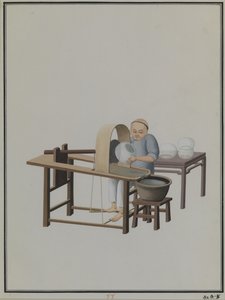 Ein Glasfischschalenmacher von Qua Pu