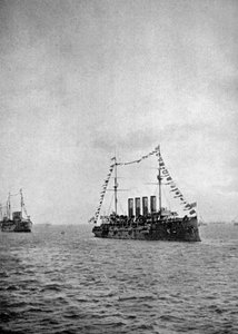 Marineparade vor der Küste von Portsmouth, 1907 von Queen Alexandra