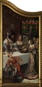 Altarbild der Zunft der Tischler, linkes Panel