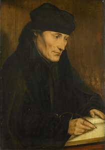 Porträt von Desiderius Erasmus von Quentin Massys or Matsys