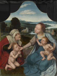 Jungfrau und Kind mit den Heiligen Elisabeth und Johannes dem Täufer, ca. 1520-25