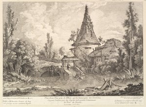 Ansicht des Turms bei Blois, Mitte des 18. Jahrhunderts