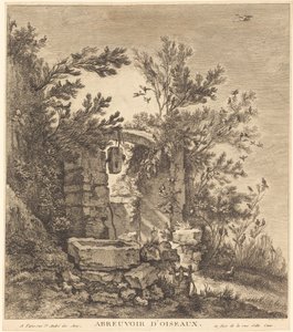 Der Vogeltränkeplatz von Quentin Pierre Chedel after François Boucher