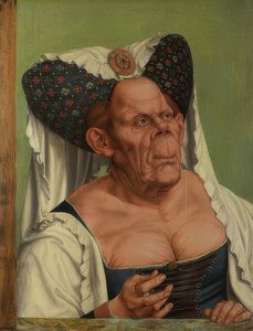 Eine alte Frau (Die hässliche Herzogin). Um 1513